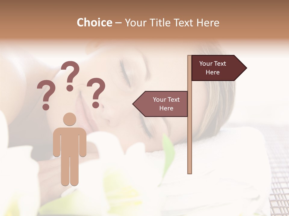 Relax Lying Portrait PowerPoint Template