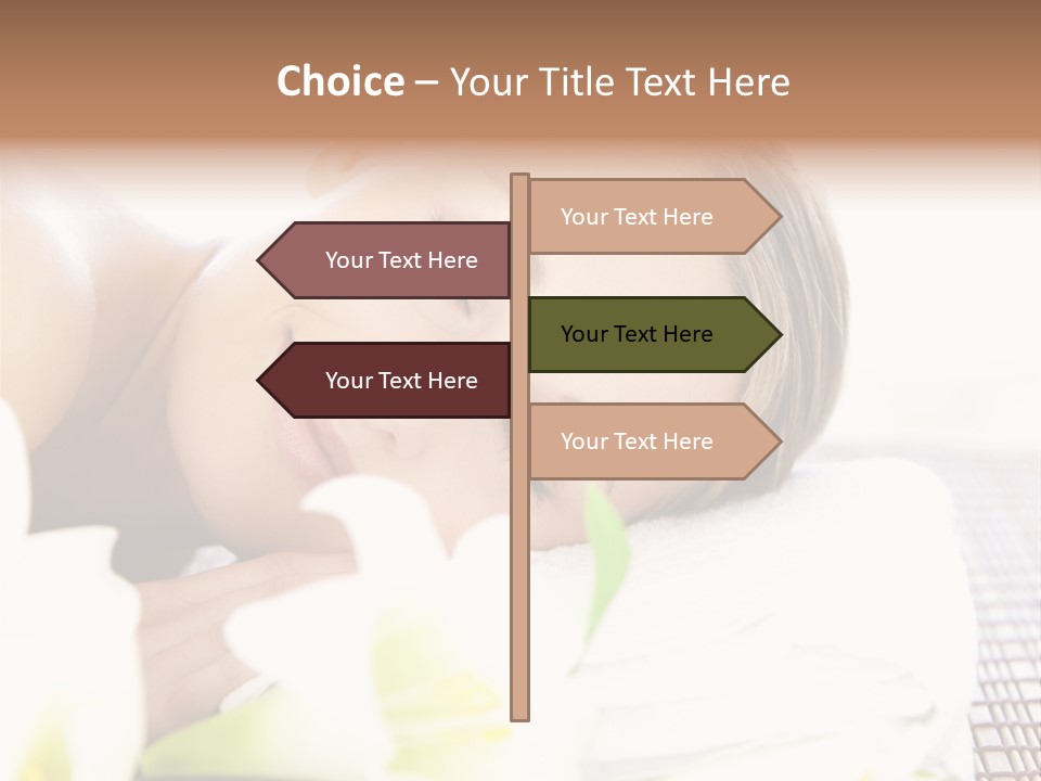 Relax Lying Portrait PowerPoint Template