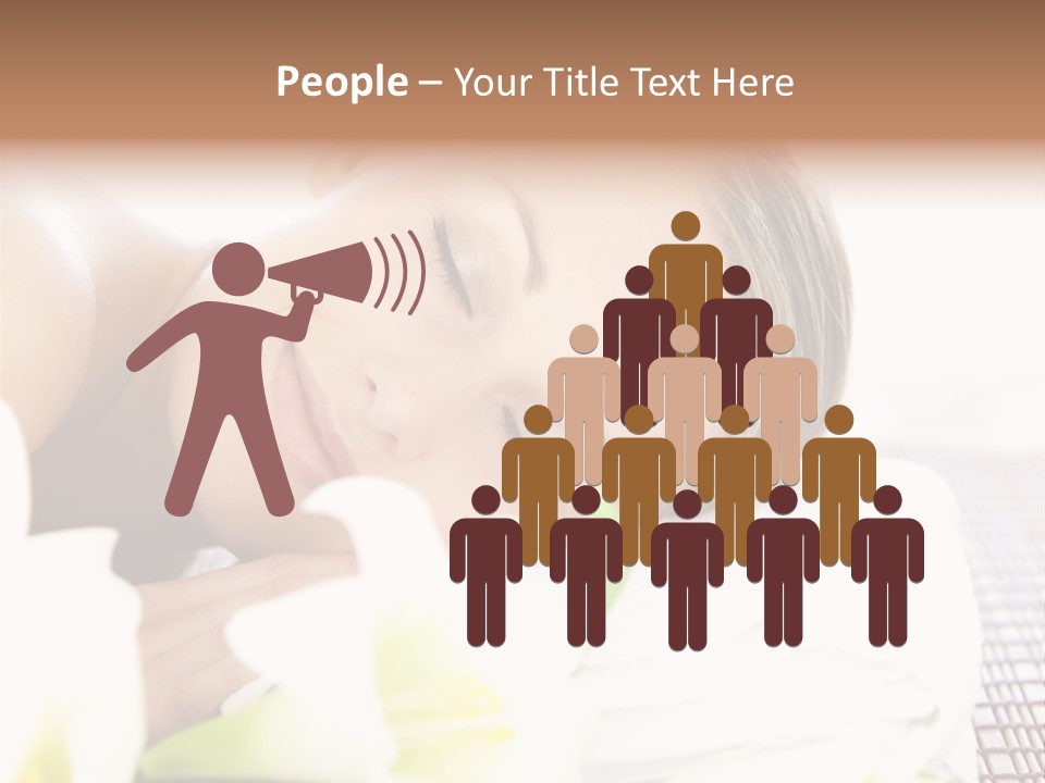 Relax Lying Portrait PowerPoint Template