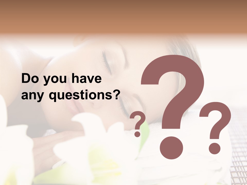 Relax Lying Portrait PowerPoint Template