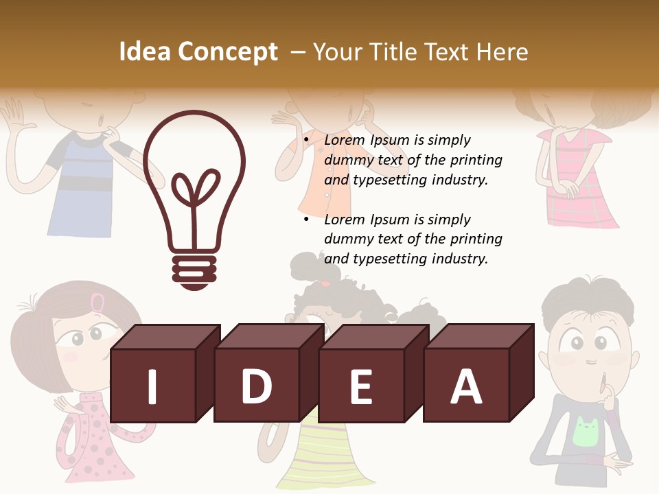 Greeting African Ponder PowerPoint Template