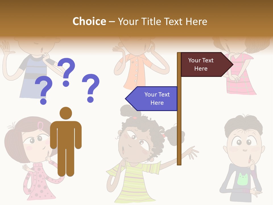 Greeting African Ponder PowerPoint Template