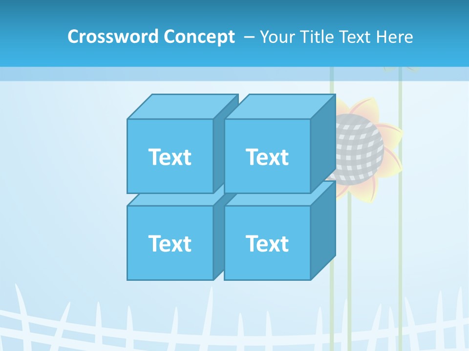 Abstraction Flowers White PowerPoint Template