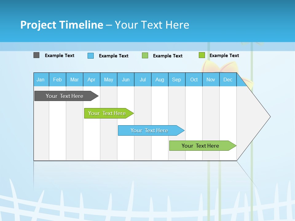 Abstraction Flowers White PowerPoint Template