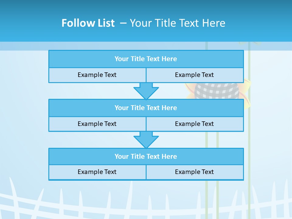 Abstraction Flowers White PowerPoint Template