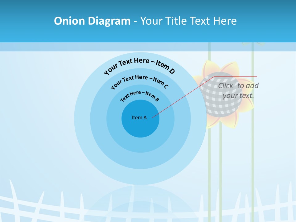 Abstraction Flowers White PowerPoint Template