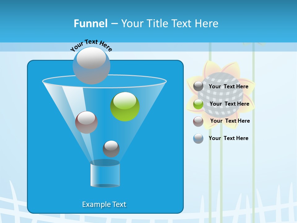 Abstraction Flowers White PowerPoint Template