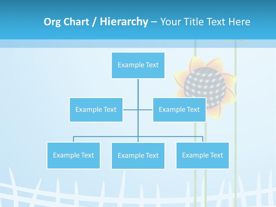 Abstraction Flowers White PowerPoint Template