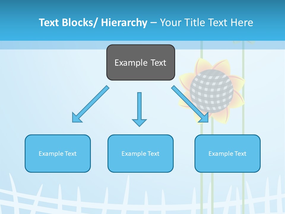 Abstraction Flowers White PowerPoint Template