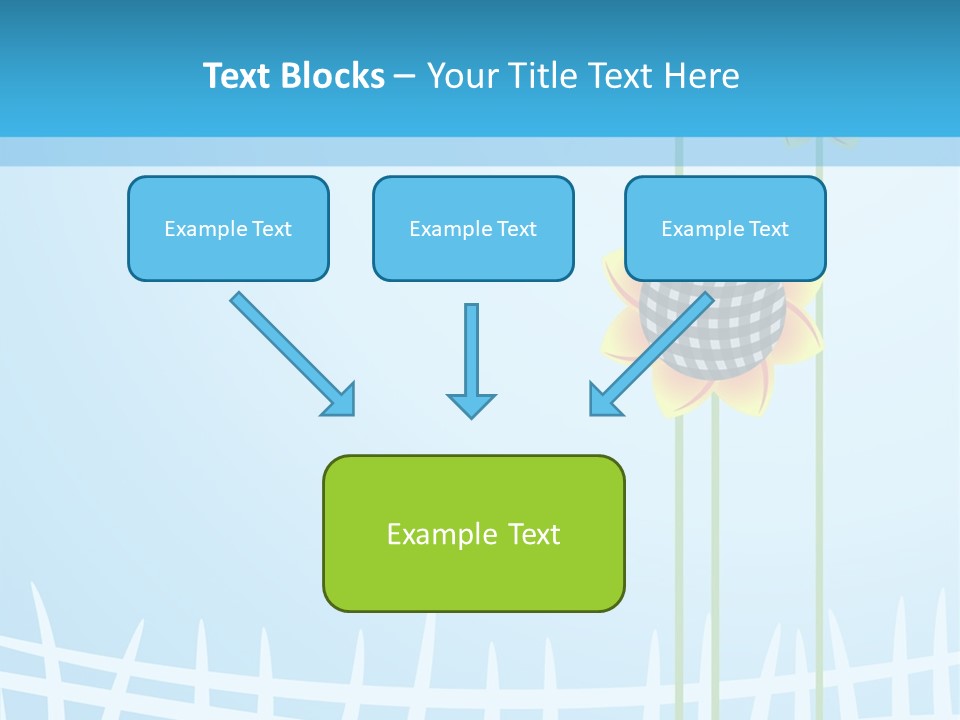 Abstraction Flowers White PowerPoint Template