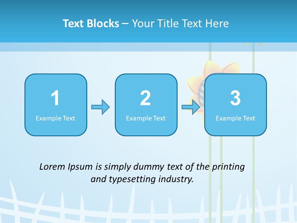 Abstraction Flowers White PowerPoint Template