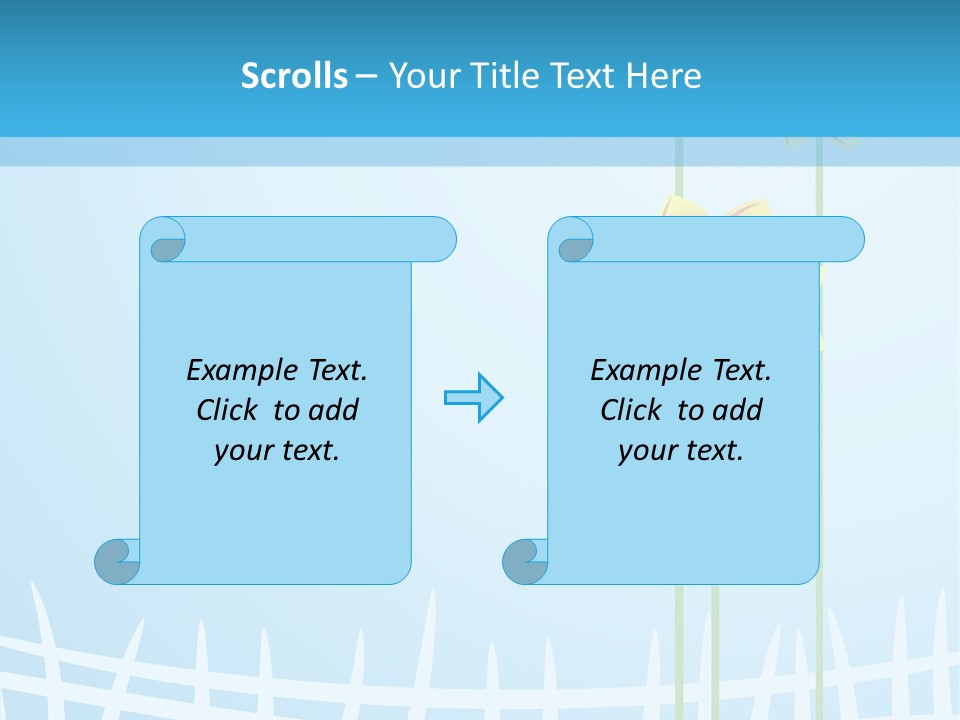 Abstraction Flowers White PowerPoint Template