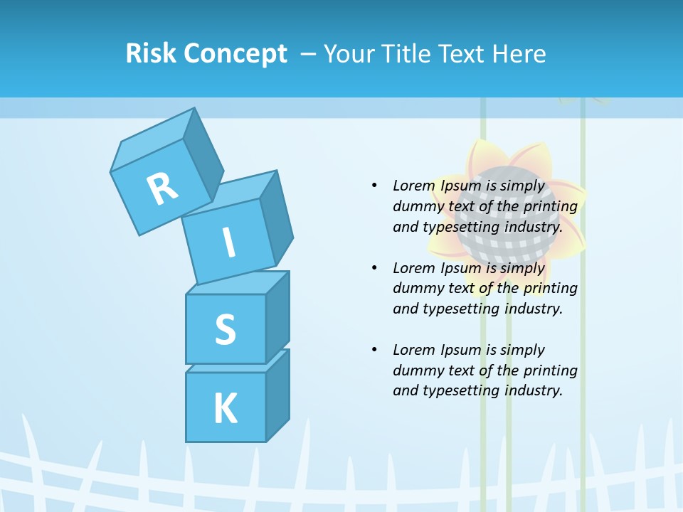 Abstraction Flowers White PowerPoint Template