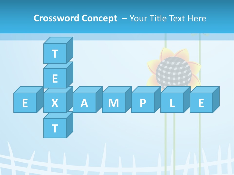 Abstraction Flowers White PowerPoint Template