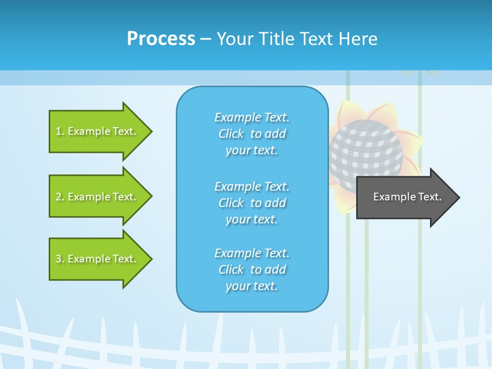 Abstraction Flowers White PowerPoint Template