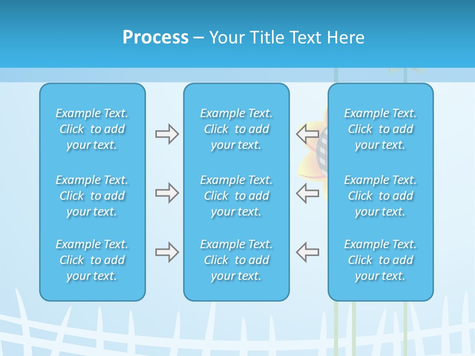 Abstraction Flowers White PowerPoint Template