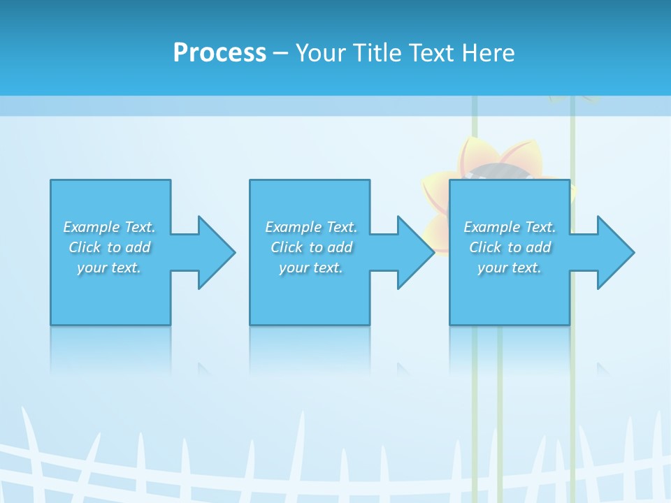 Abstraction Flowers White PowerPoint Template