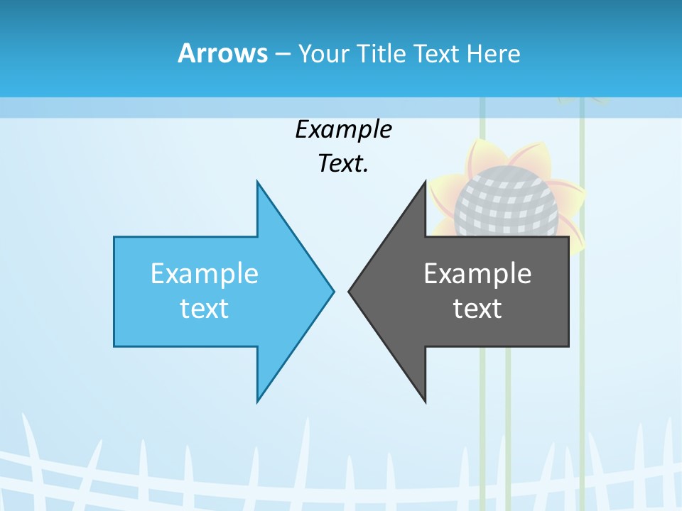 Abstraction Flowers White PowerPoint Template