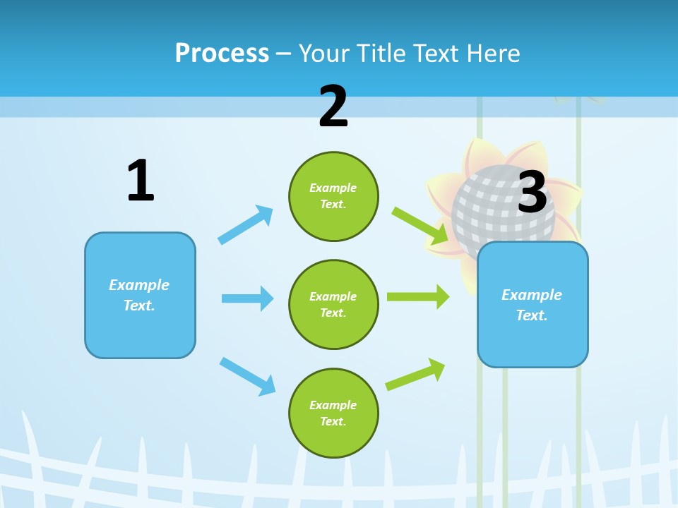Abstraction Flowers White PowerPoint Template