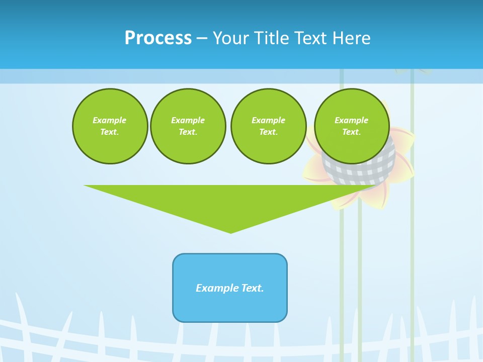 Abstraction Flowers White PowerPoint Template