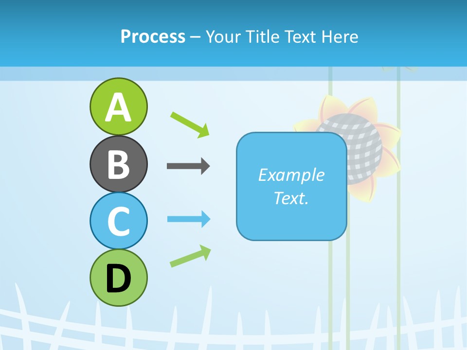 Abstraction Flowers White PowerPoint Template