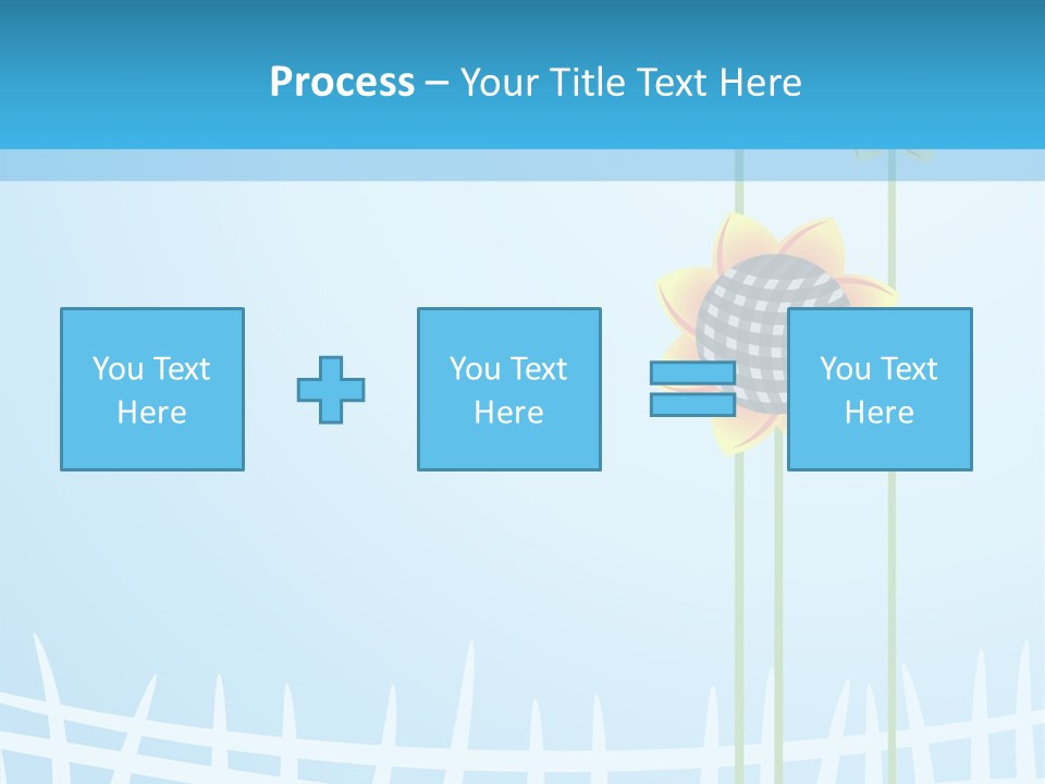 Abstraction Flowers White PowerPoint Template