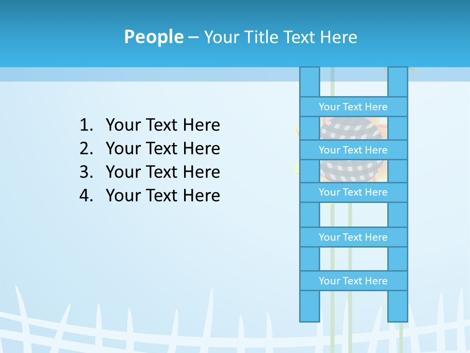 Abstraction Flowers White PowerPoint Template