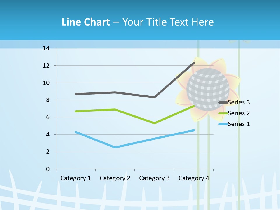 Abstraction Flowers White PowerPoint Template