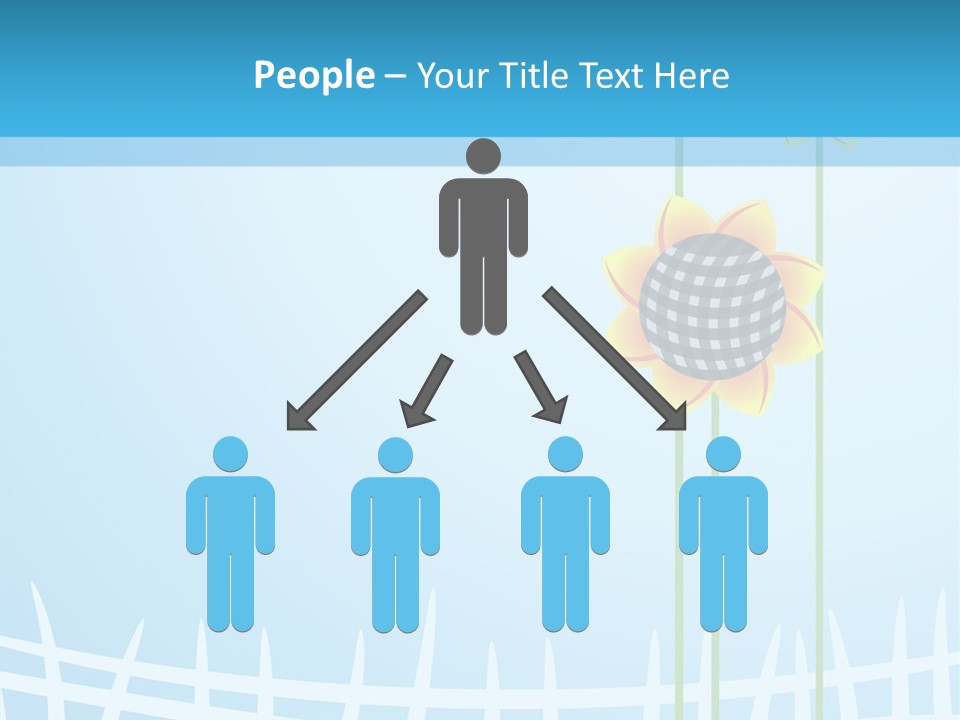 Abstraction Flowers White PowerPoint Template