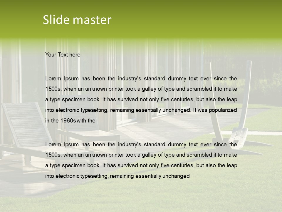 Sunlight Leisure Gardener PowerPoint Template