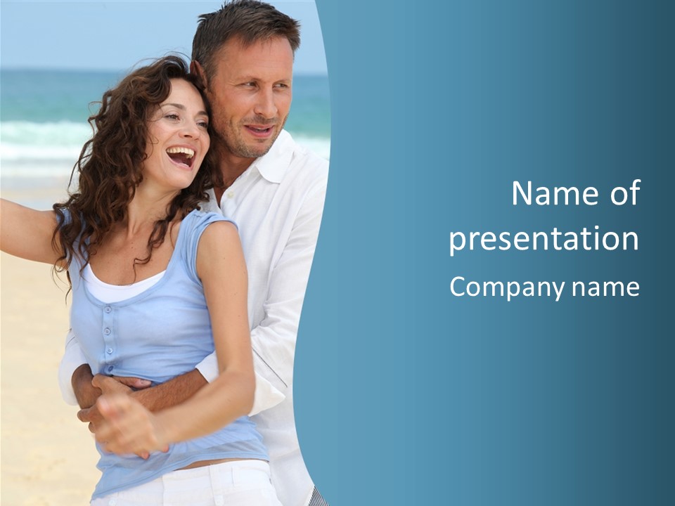 Sea Sky White PowerPoint Template