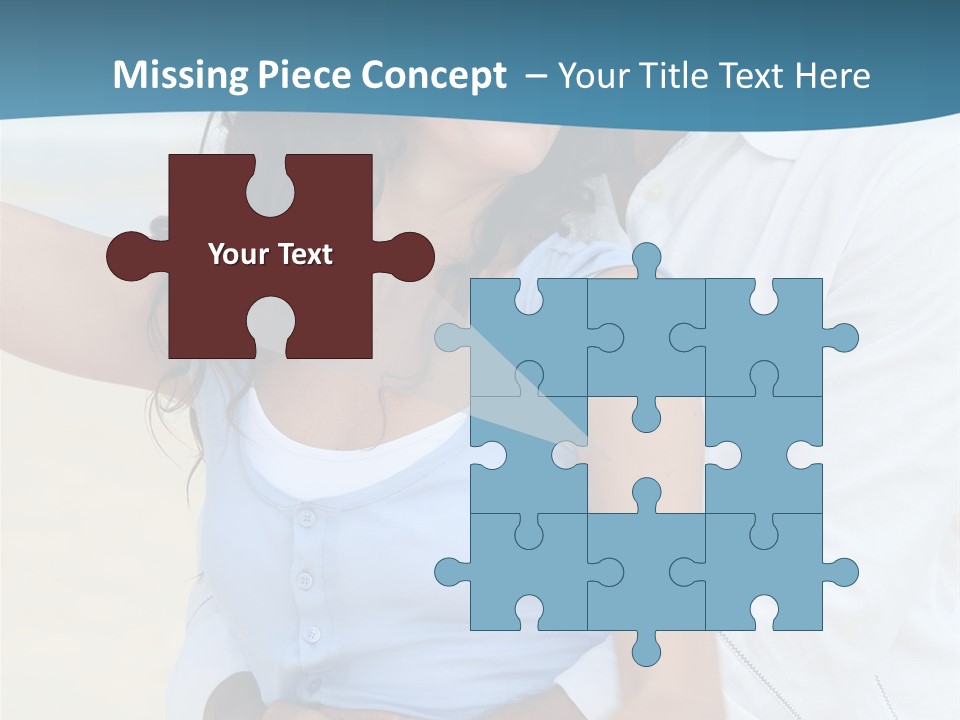 Sea Sky White PowerPoint Template