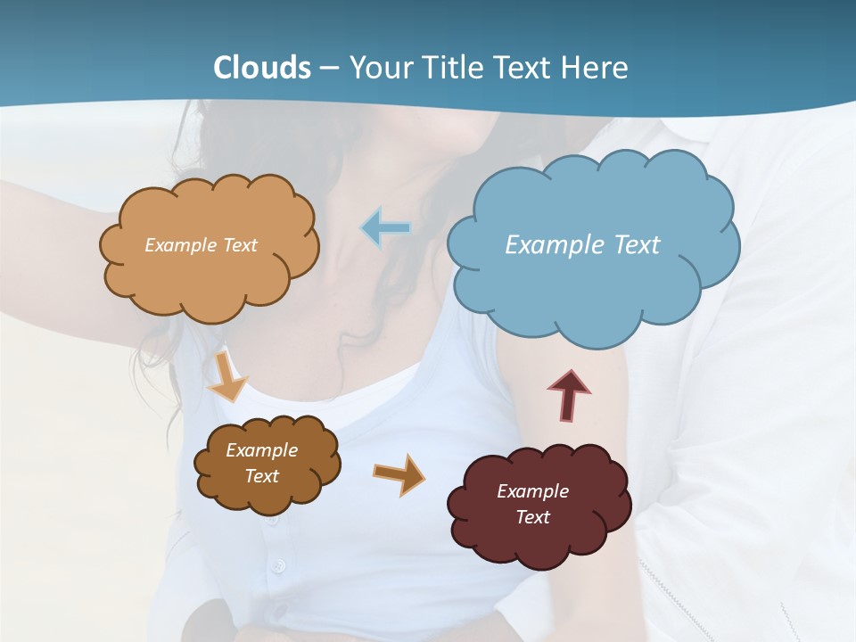 Sea Sky White PowerPoint Template