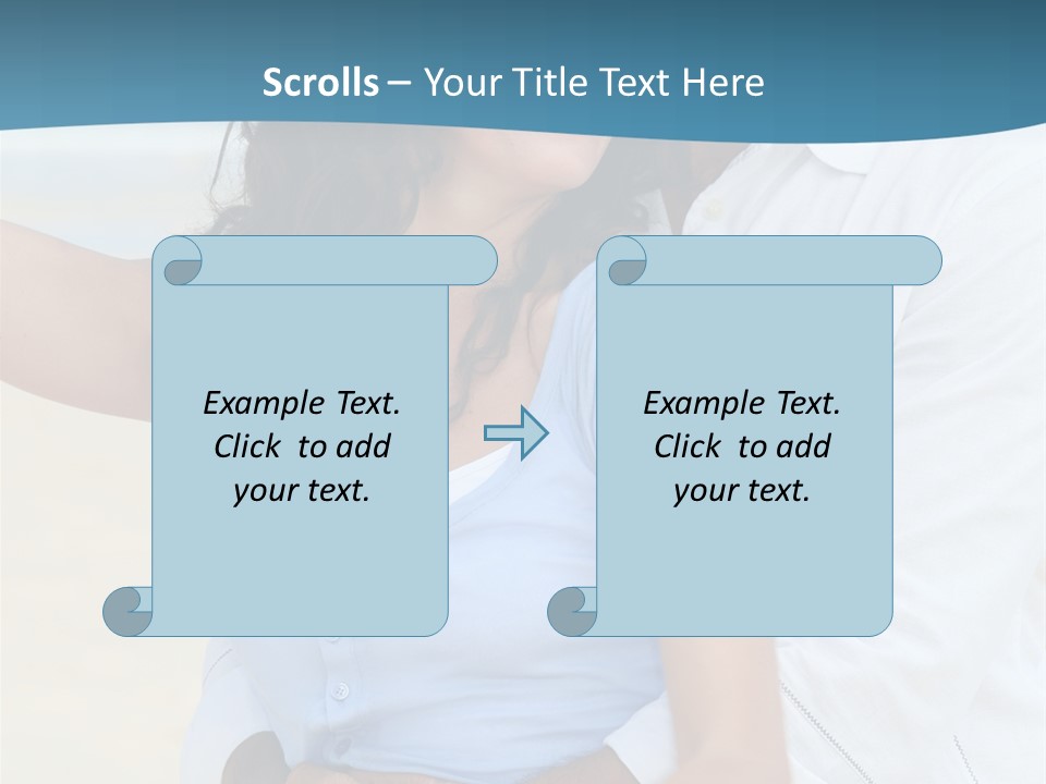 Sea Sky White PowerPoint Template