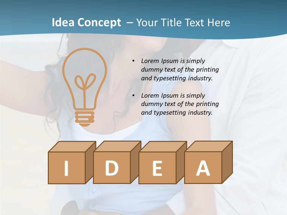 Sea Sky White PowerPoint Template