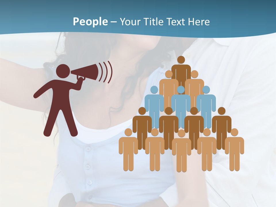 Sea Sky White PowerPoint Template