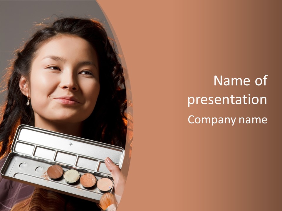 Salon Fashion Comb PowerPoint Template