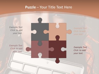 Salon Fashion Comb PowerPoint Template