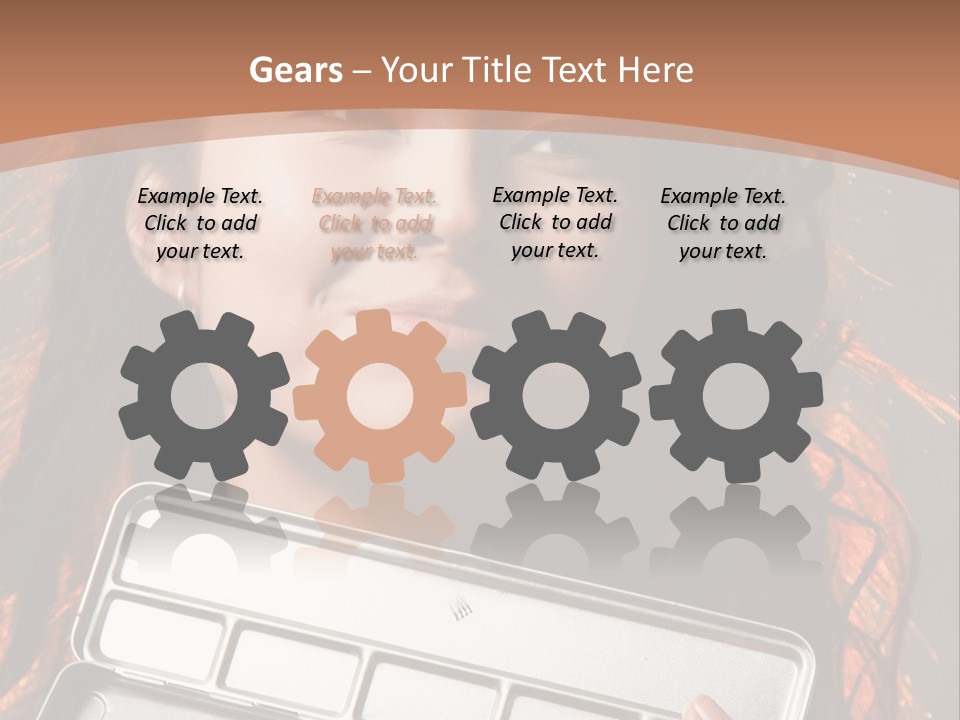 Salon Fashion Comb PowerPoint Template