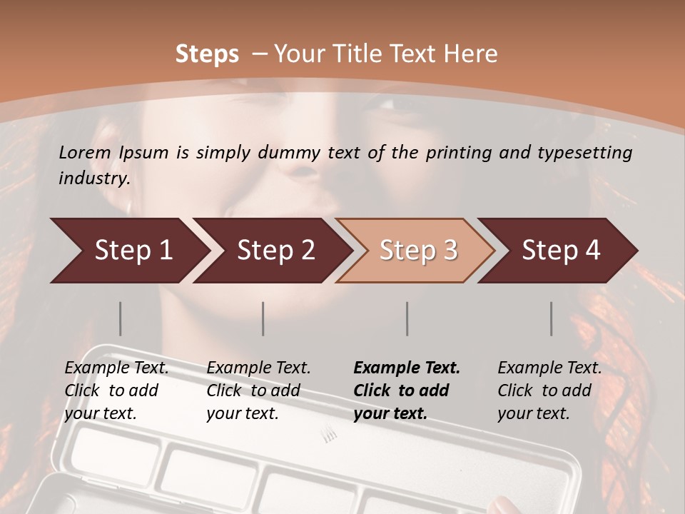 Salon Fashion Comb PowerPoint Template