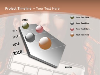 Salon Fashion Comb PowerPoint Template