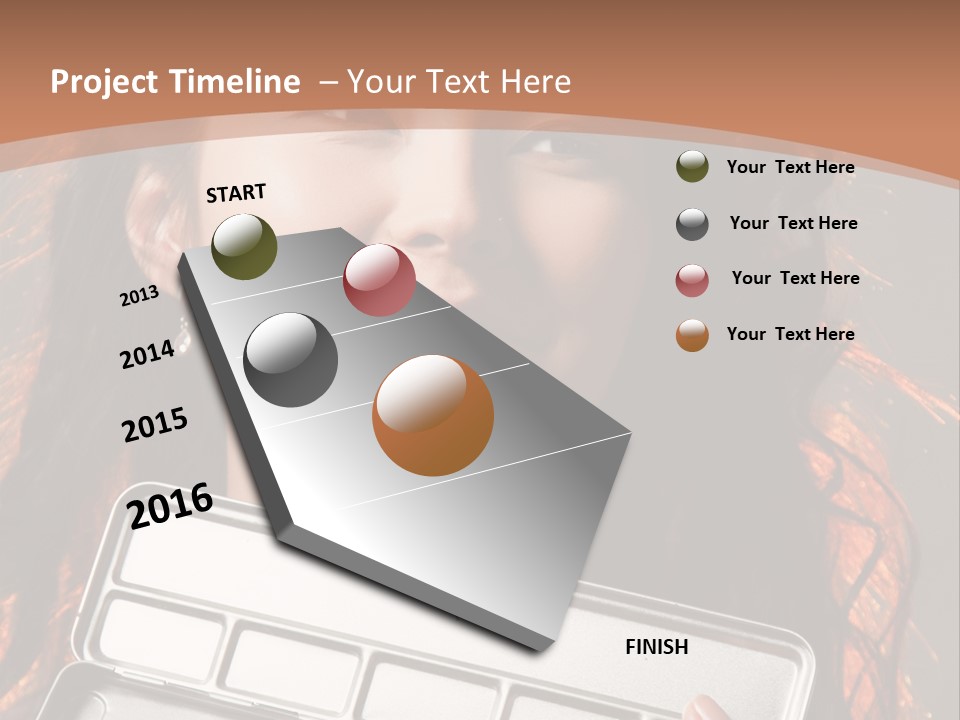 Salon Fashion Comb PowerPoint Template