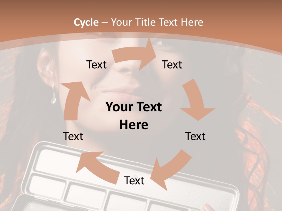 Salon Fashion Comb PowerPoint Template