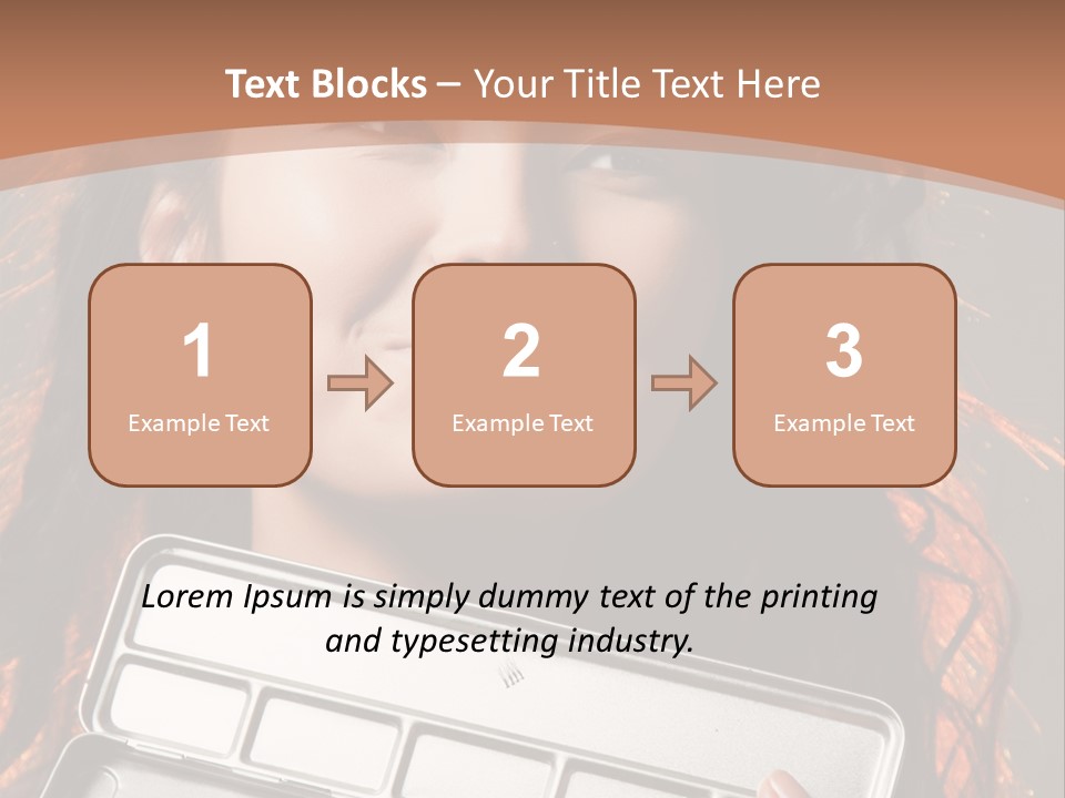 Salon Fashion Comb PowerPoint Template