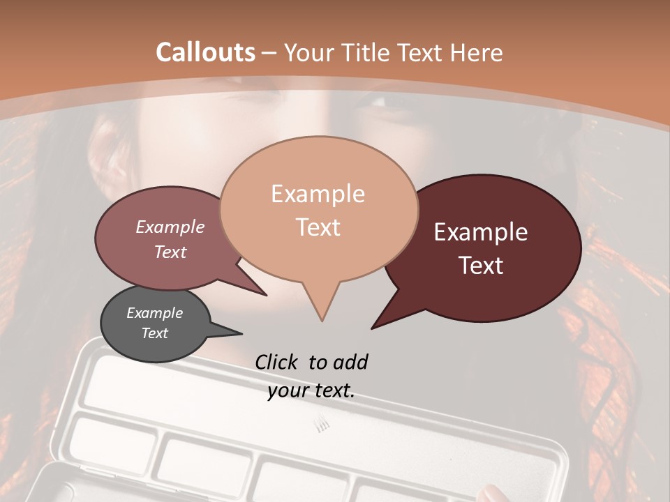 Salon Fashion Comb PowerPoint Template