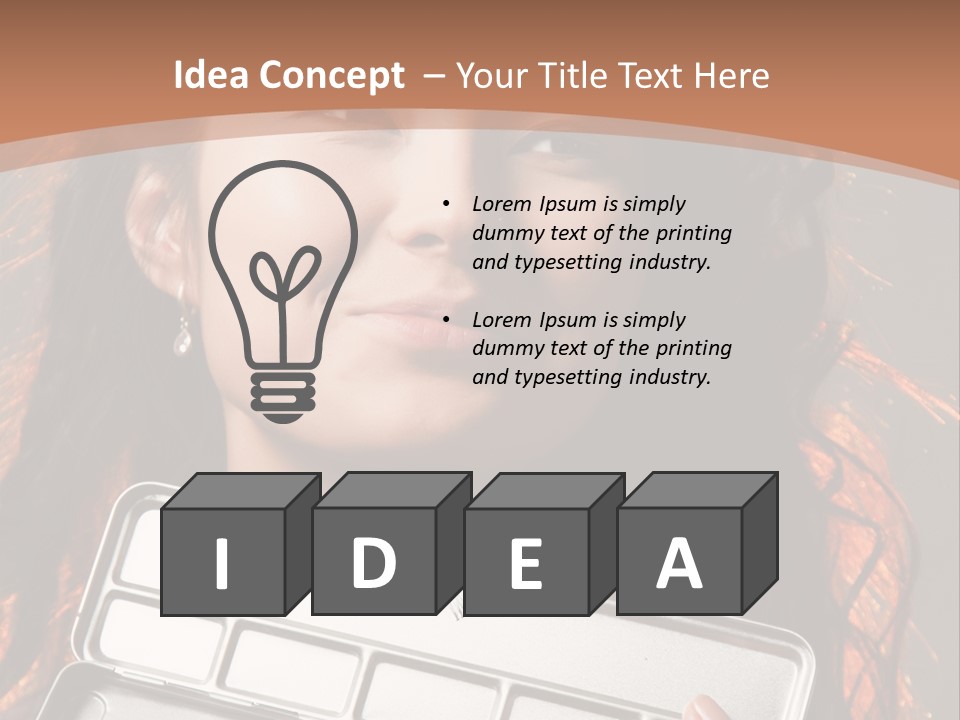 Salon Fashion Comb PowerPoint Template