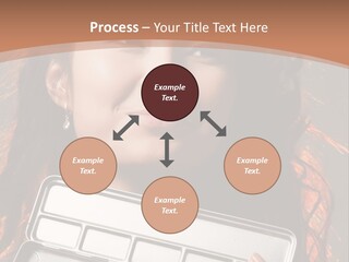 Salon Fashion Comb PowerPoint Template