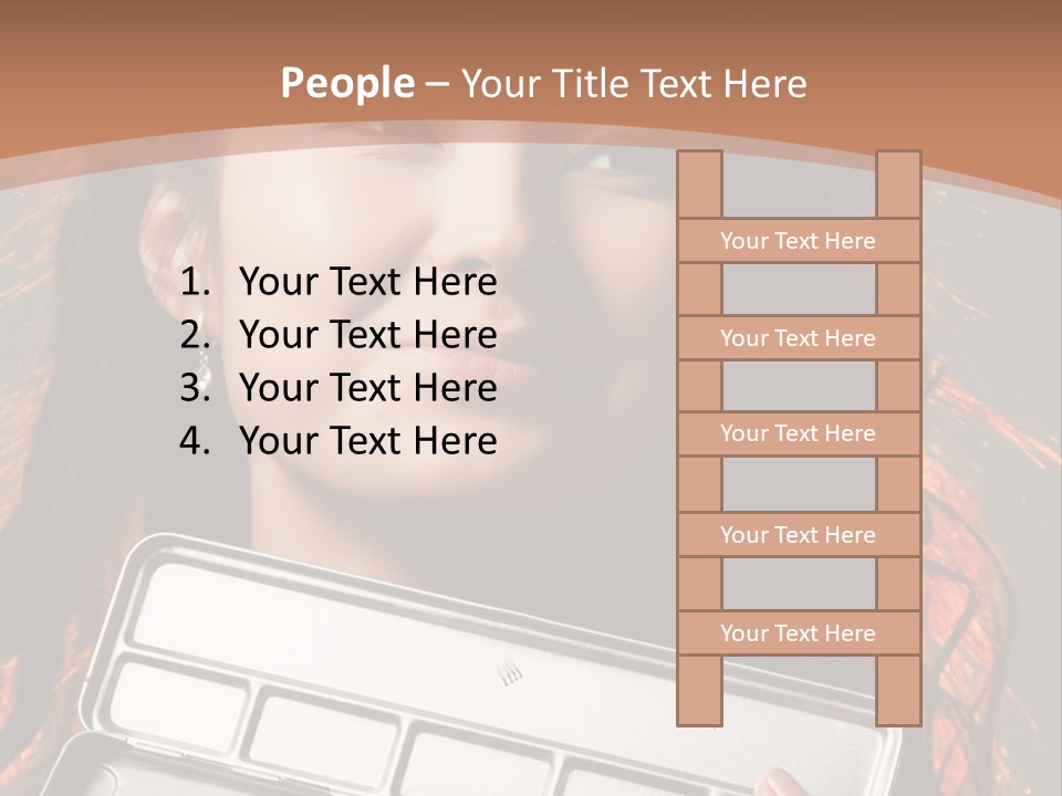 Salon Fashion Comb PowerPoint Template