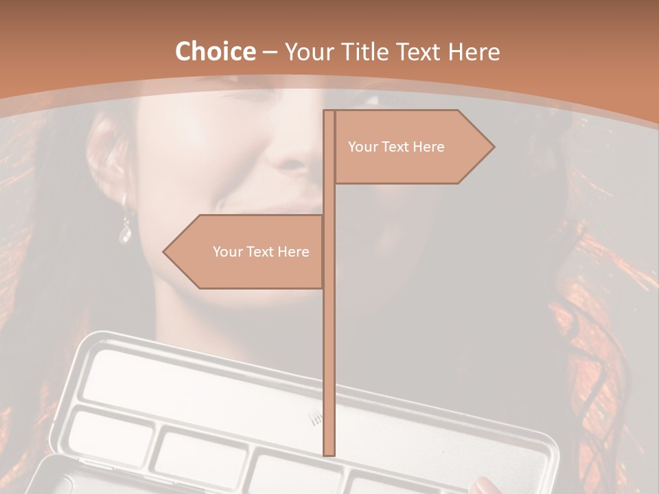 Salon Fashion Comb PowerPoint Template
