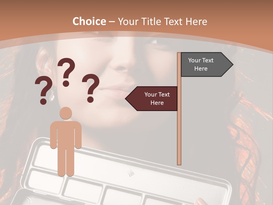 Salon Fashion Comb PowerPoint Template